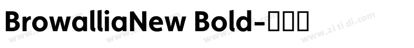 BrowalliaNew Bold字体转换